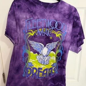 Fleetwood Mac Purple Tie-Dye T-Shirt